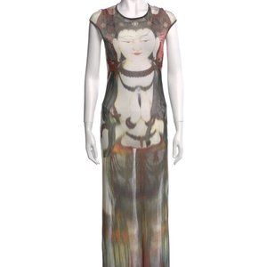 Extremely Rare Vivian Tam Mesh Buddha Dress Runway Couture